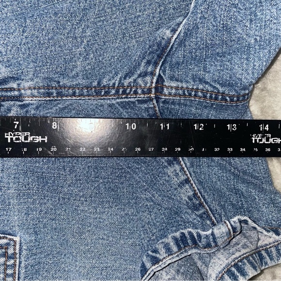 Vintage Venezia Lace-Up Denim Jean Shorts Y2K Style Size 18 - Picture 6 of 7